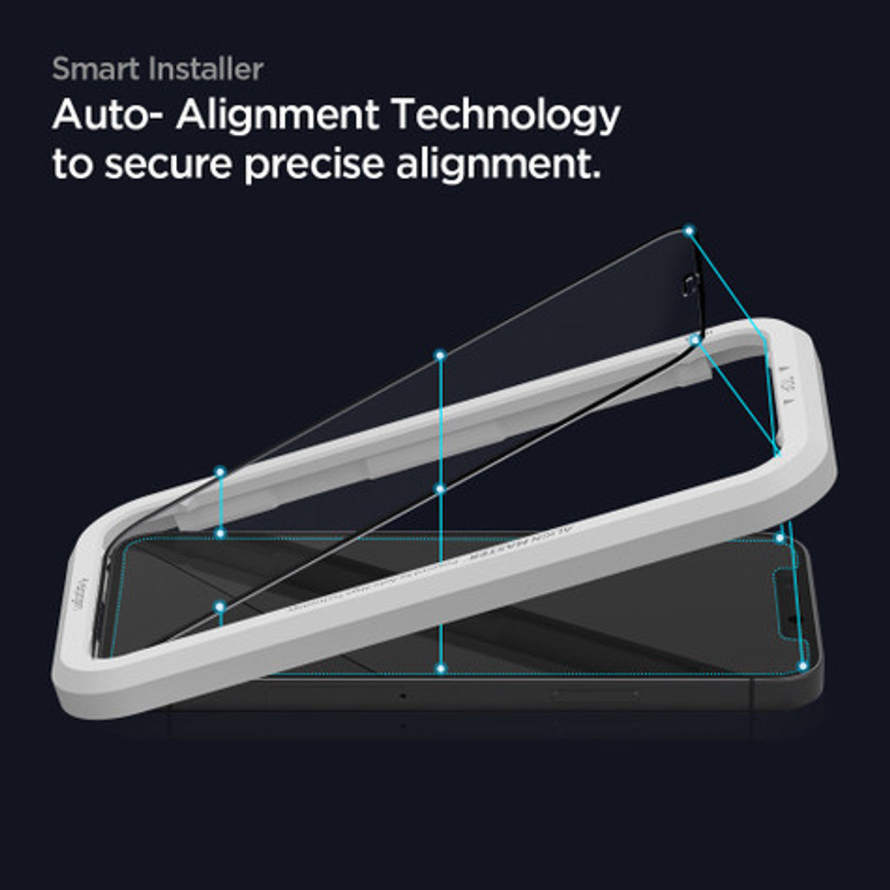 Spigen AlignMaster GLAS.tR Tempered Glass iPhone 12 Pro Max - Black