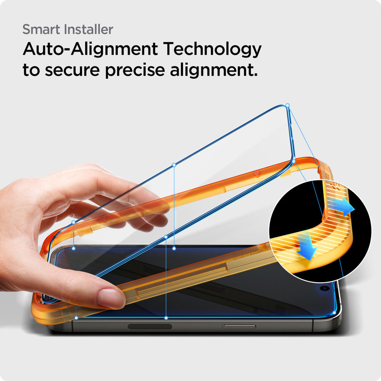 Spigen AlignMaster GLAS.tR Full Cover 2 PCS Screen Protector iPhone 14 Pro - Black