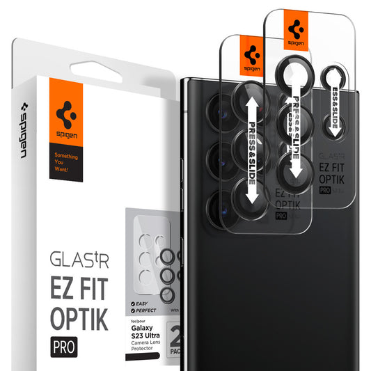 Spigen EZ Fit Optik Pro Lens Protector Samsung Galaxy S23 Ultra - Black