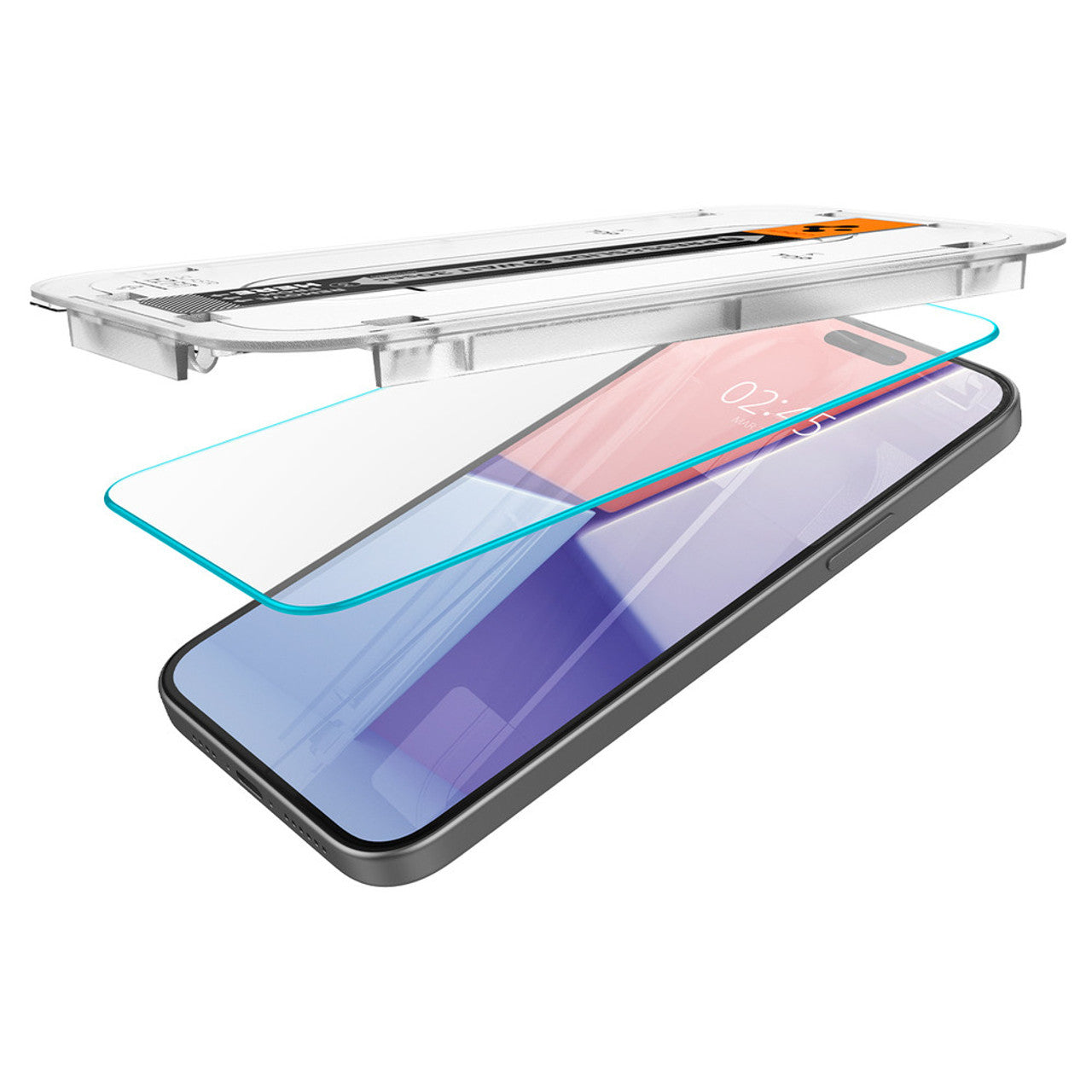 Spigen Glas.tR EZ Fit Glass Screen Protector iPhone 15 Plus - Clear