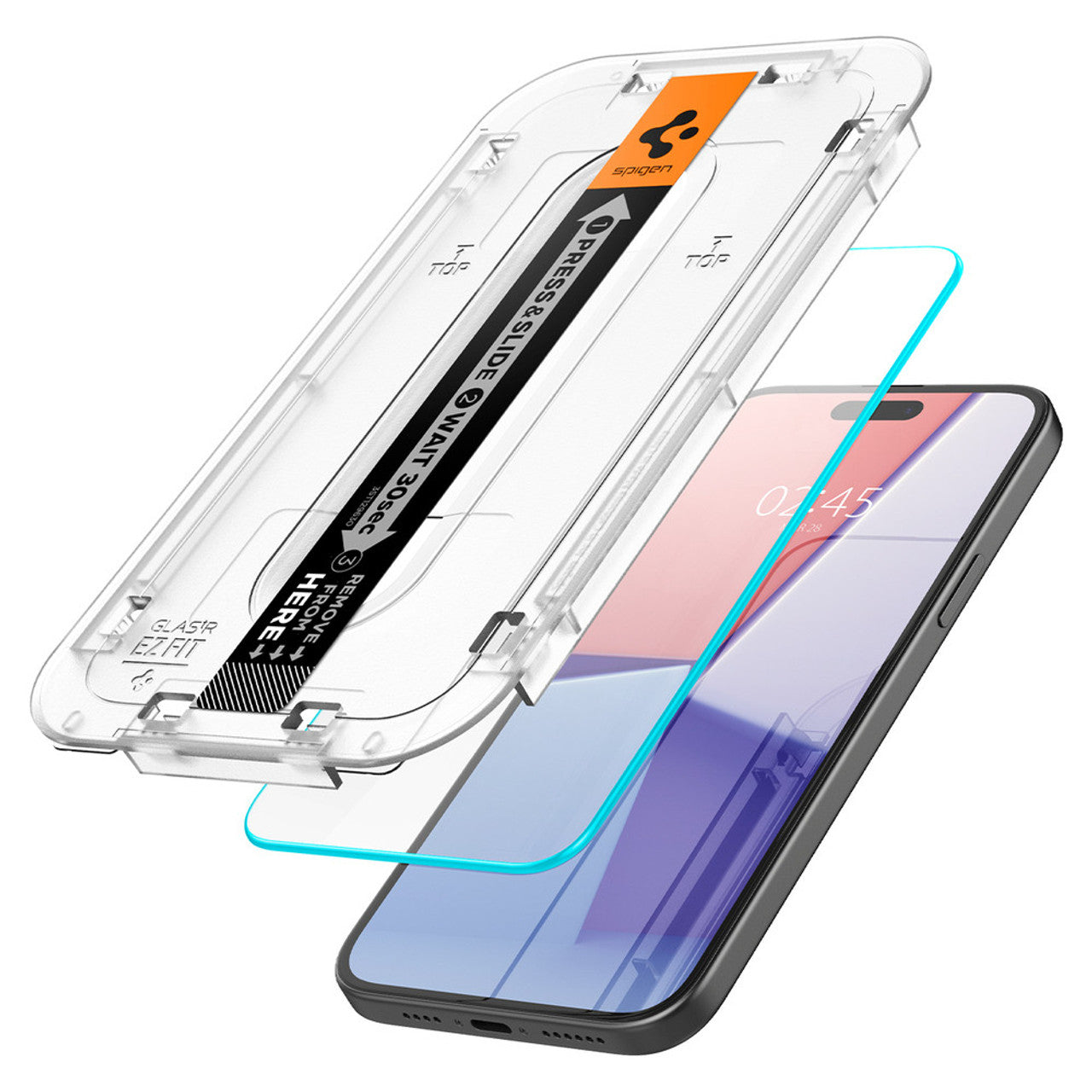 Spigen Glas.tR EZ Fit Glass Screen Protector iPhone 15 Plus - Clear