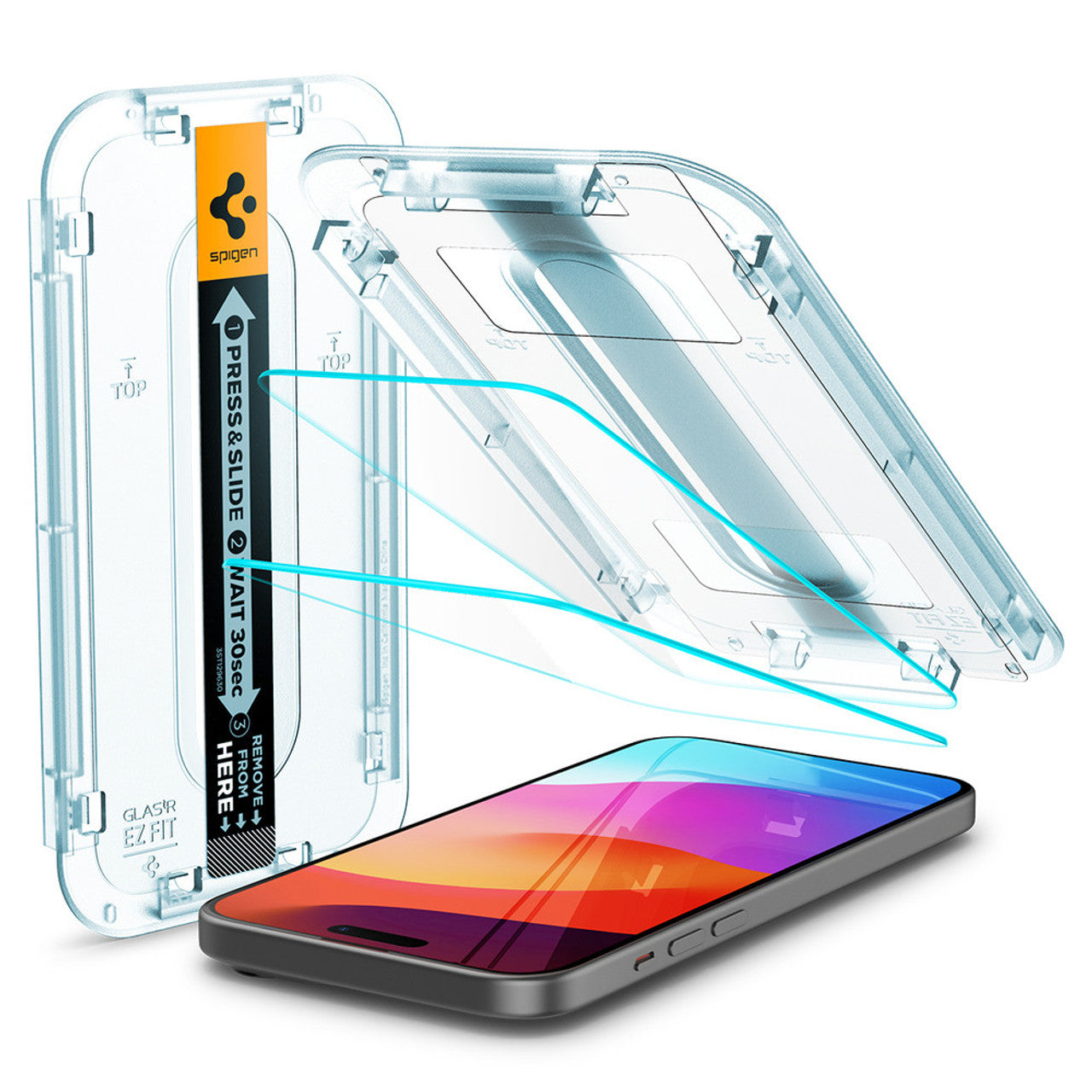 Spigen Glas.tR EZ Fit Glass Screen Protector iPhone 15 Plus - Clear