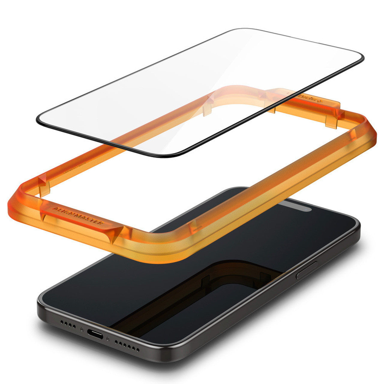 Spigen GLAS.tR AlignMaster Screen Protector iPhone 15 Plus (2PCS) - Black