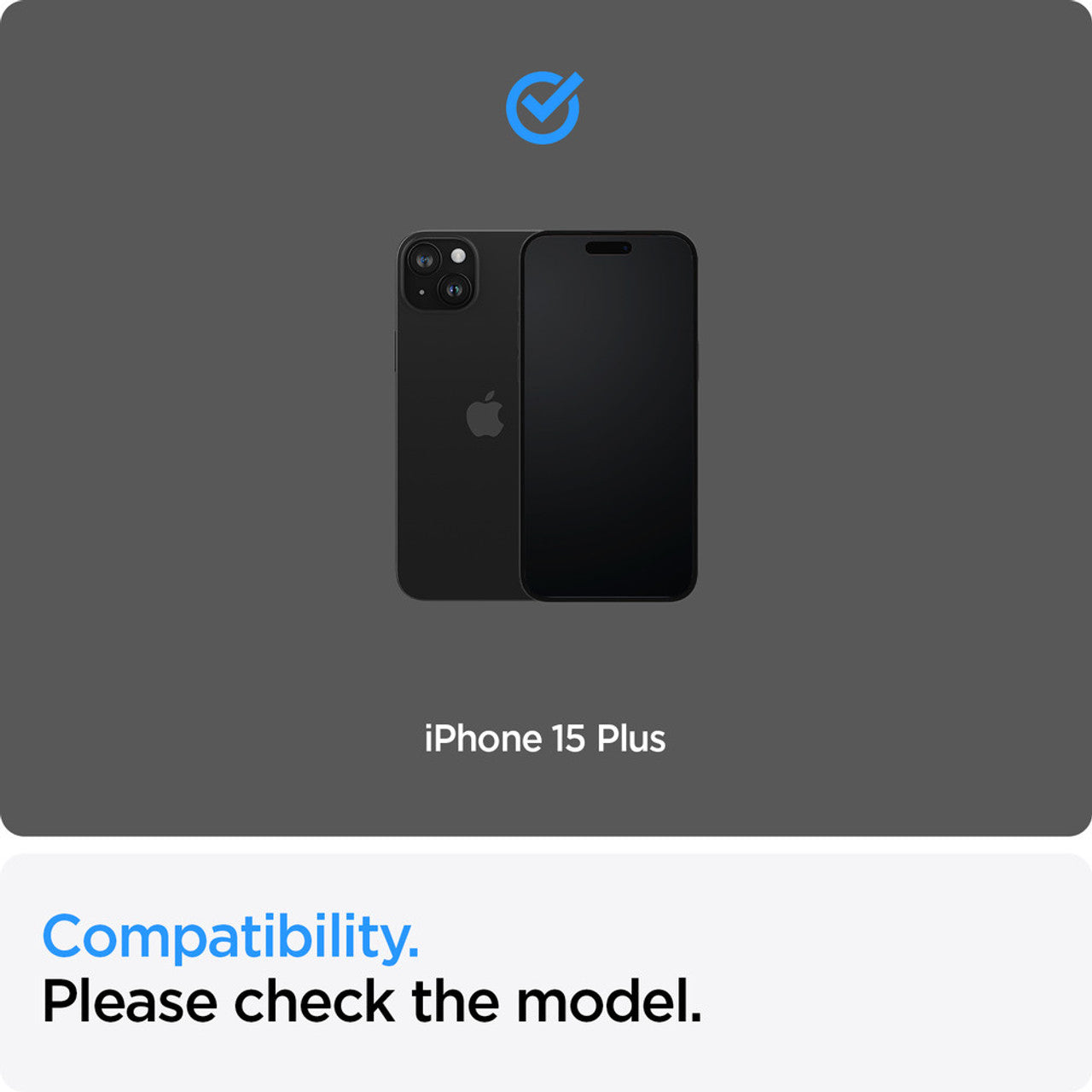 Spigen GLAS.tR AlignMaster Screen Protector iPhone 15 Plus (2PCS) - Black
