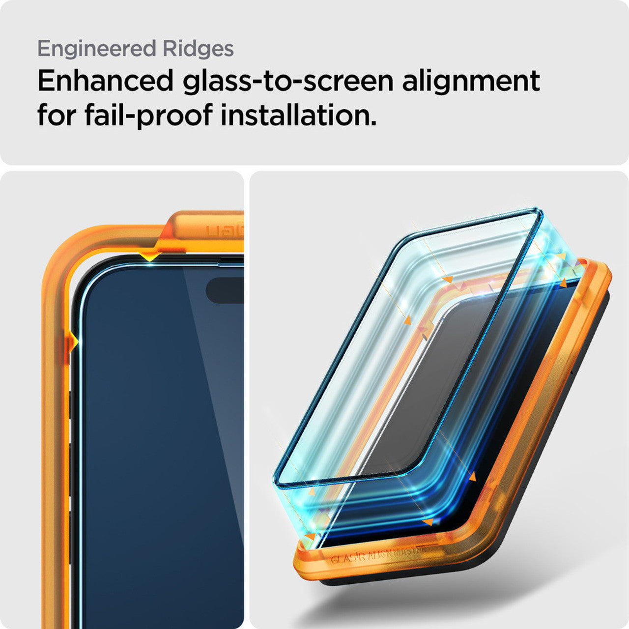 Spigen GLAS.tR AlignMaster Screen Protector iPhone 15 Plus (2PCS) - Black