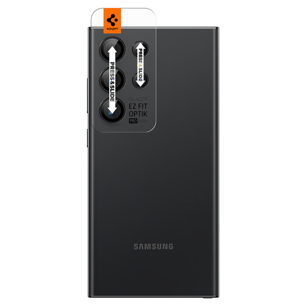 Spigen Glas.tR EZ Fit Optik 2PCS Glass Lens Protector Samsung Galaxy S24 Ultra - Black