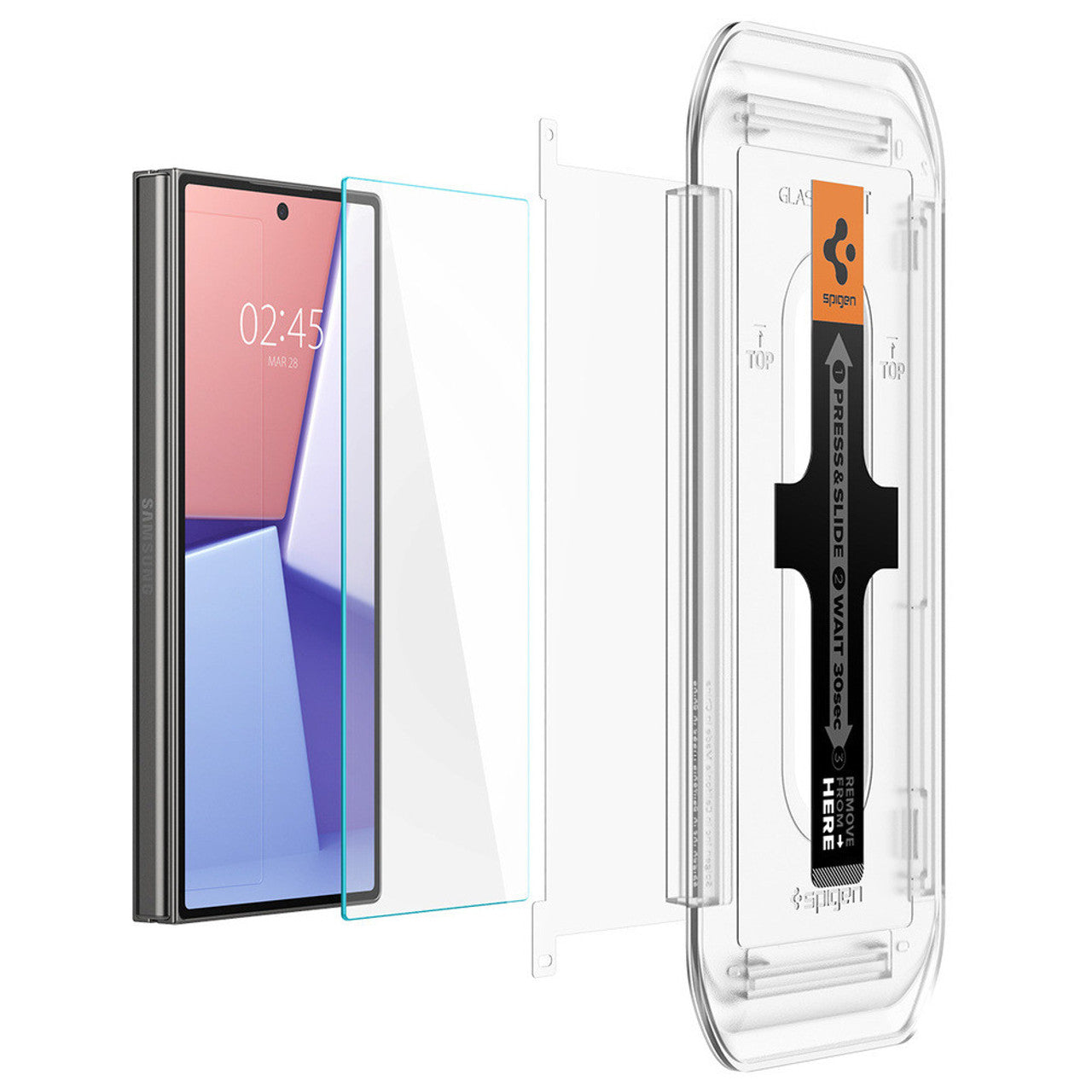 Spigen Glas.tR EZ Fit 2 Pcs Front Glass Samsung Galaxy Z Fold6 - Clear