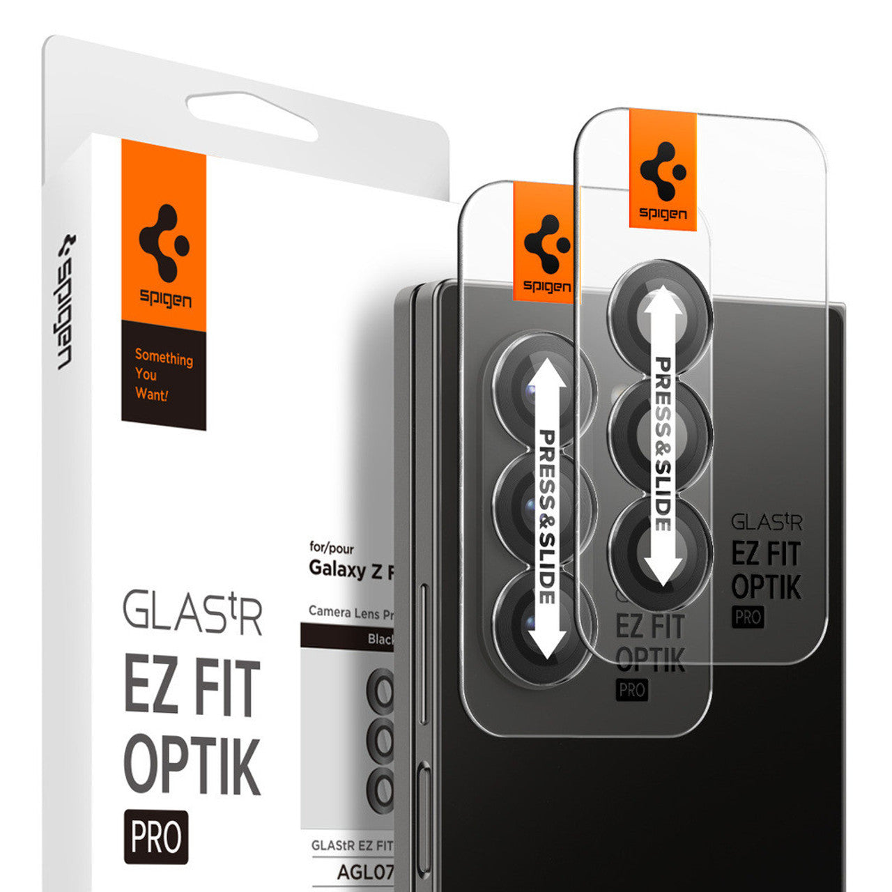 Spigen Glas.tR EZ Fit Optik Pro 2PCS Glass Lens Protector Samsung Galaxy Z Fold6 - Black