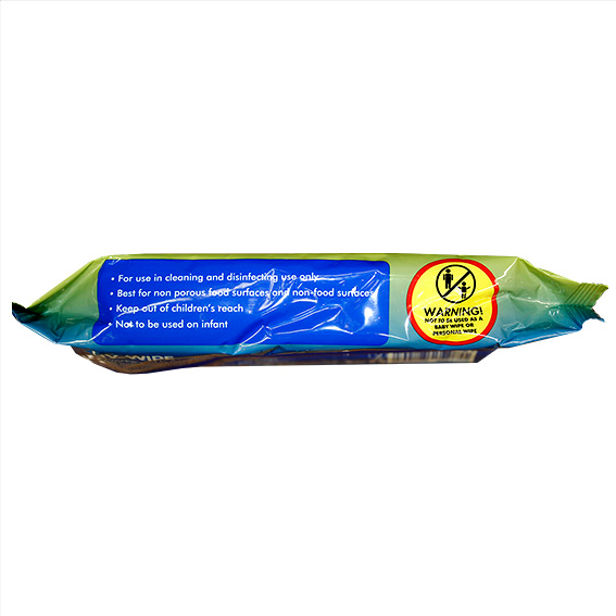 Liv-Wipe Antibacterial Alcohol Wipes 75% Ethyl Alcohol Sanitiser 15 x 20cm 45GSM Nonwoven 50/Pack - White x75