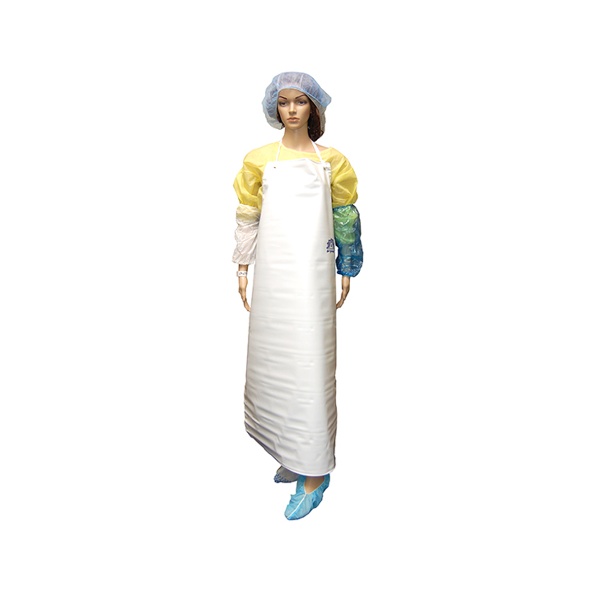 Livingstone Apron 87 x 129cm PVC Heavy Duty Bib Type - White x25
