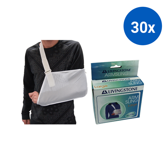Livingstone Arm Sling Large In Display Box - White x30