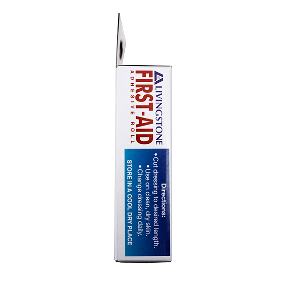 Livingstone Adhesive Fabric First Aid Roll with Pad 6cm x 1m Latex Free Sterile 1/Pack - Brown x150