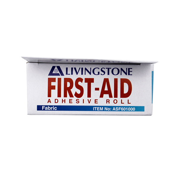 Livingstone Adhesive Fabric First Aid Roll with Pad 6cm x 1m Latex Free Sterile 1/Pack - Brown x150