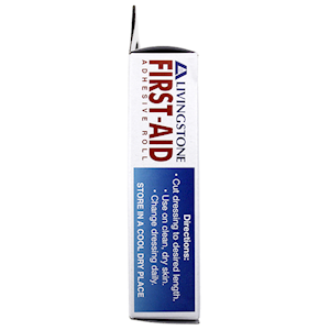 Livingstone Adhesive Fabric First Aid Roll with Pad 8cm x 1 Metre Latex Free 1/Pack - Brown x125