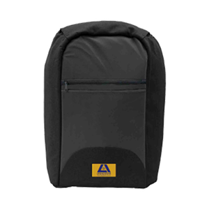 Livingstone Anti Theft Backpack Polyester with PU Coating and Leather with USB Port - Black x10