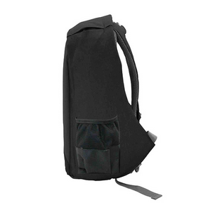 Livingstone Anti Theft Backpack Polyester with PU Coating and Leather with USB Port - Black x10