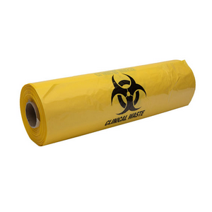 Livingstone Biohazard Waste Bag 240L 59x150 cm Recyclable LDPE 50 Pieces/Carton - Yellow x10
