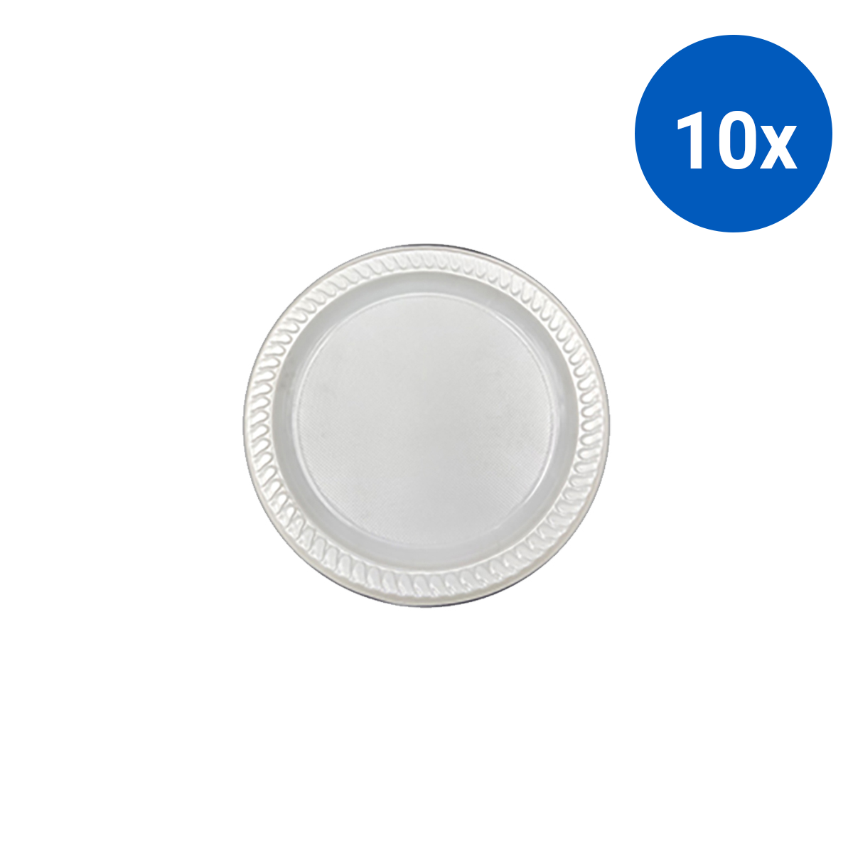 Liv Eco Bio 100% Sugarcane Round Plate 9"/230mm 125/Pack 500/Carton - White x10