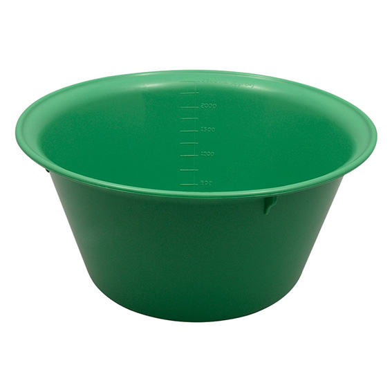 Livingstone Bowl Basin 2500ml 240mm x 114mm Autoclavable Recyclable Plastic 10/Carton - Green x5