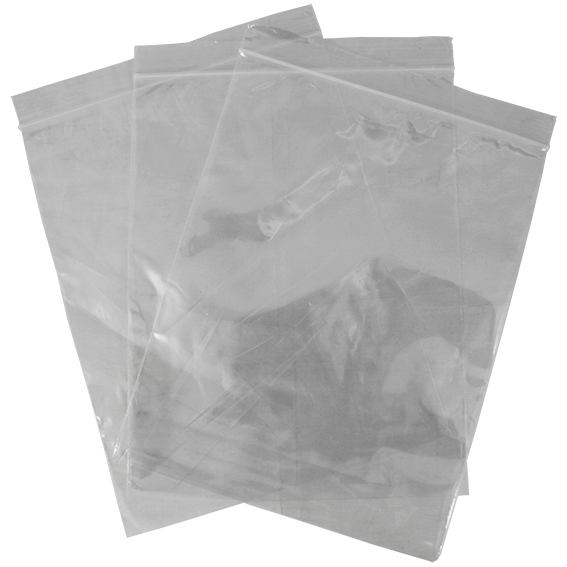 Livingstone Resealable Zip Lock Bag 205x255mm 100um Thick White Wall Recyclable Plastic 1000/Box - Clear x10