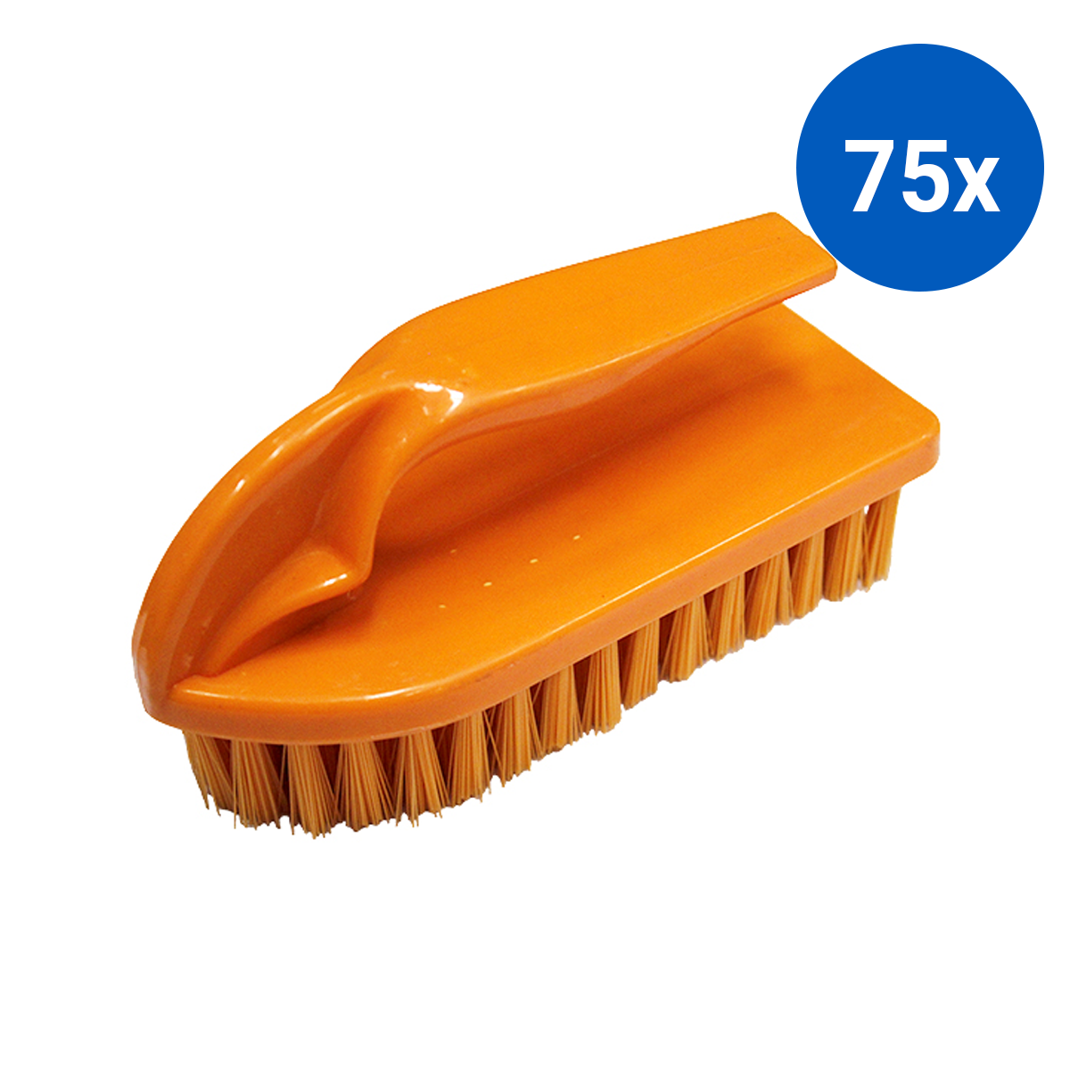 Livingstone Recyclable Plastic Cleaning Brush with Handle 14 x 6.3cm - Orange x75