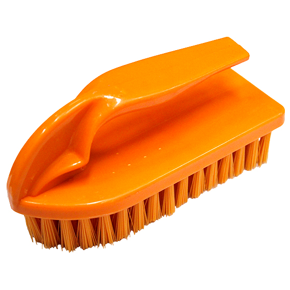 Livingstone Recyclable Plastic Cleaning Brush with Handle 14 x 6.3cm - Orange x75