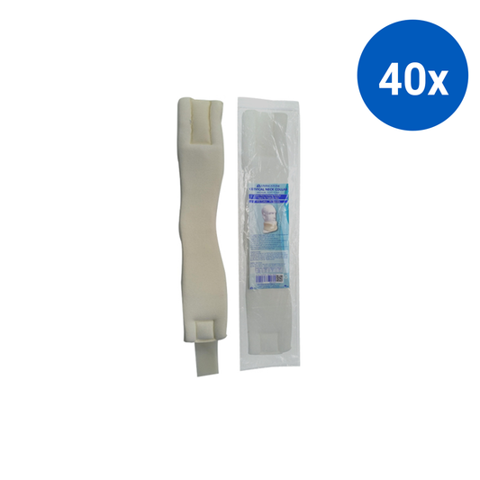 Livingstone Cervical Neck Collar Medium Soft Foam In Polybag - White x40