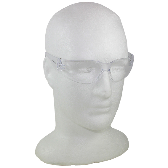 Chimera Gecko Safety Glasses Protective Eyewear Clear Lens 10/Box - Clear x5