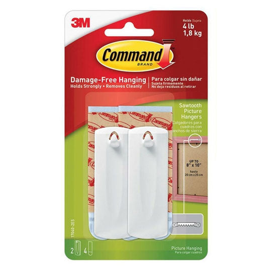Command 17040 Sawtooth Picture Hangers – 6 Box
