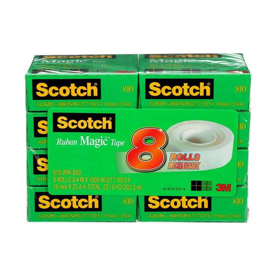 Scotch Tape 810 – 19mm x 25m - 8 Packs
