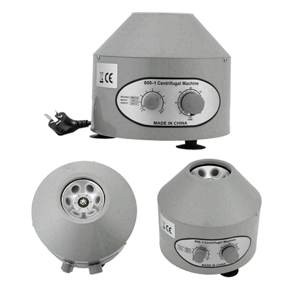 Electric Centrifuge 0-4000rpm 20ml Capacity 6 Holes 18mm Diameter x 100mm Tube Size - Grey x5