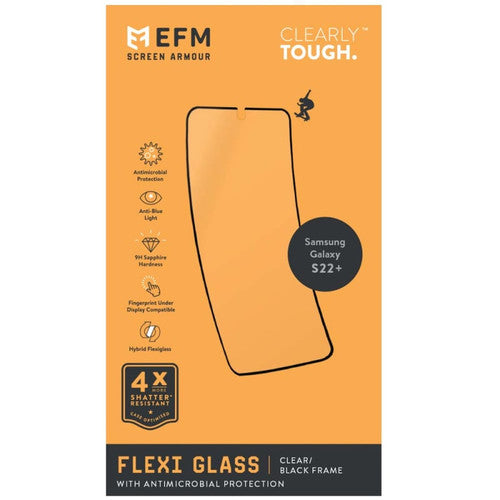 EFM FlexiGlass Screen Armour Samsung Galaxy S22+ Plus - Clear