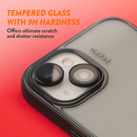 EFM Camera Lens Armour iPhone 15/15 Plus - Carbon