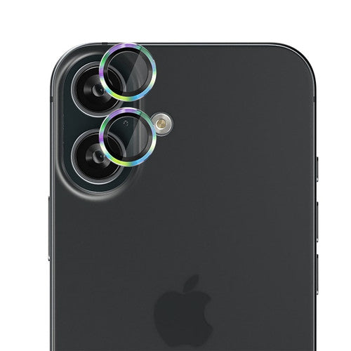 EFM Camera Lens Armour iPhone 16/16 Plus - Rainbow Nirvana
