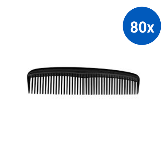 Livingstone Comb for Men Polypropylene 125 mm 12/Pack - Black x80