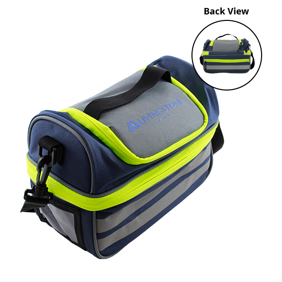 Livingstone Insulated Vaccine Cooler Bag 24x12x19cm 5.5L 3 Compartments - Blue x25