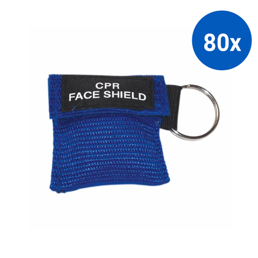 Livingstone Resus-o-mask CPR Face Shield With CPR Guide and Key Ring - Blue Bag x80