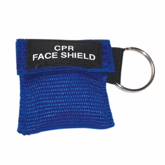 Livingstone Resus-o-mask CPR Face Shield With CPR Guide and Key Ring - Blue Bag x80