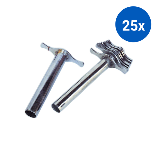 Cork Borer 5 Sizes (Diameter): 4, 6, 8, 10, 12mm Holes Stainless Steel 1 Set/Box - Silver x25
