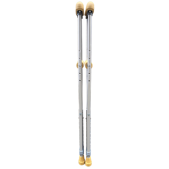Livingstone Underarm Crutches Aluminium Youth Adjustable 94-114cm 2/Pack - Silver x15