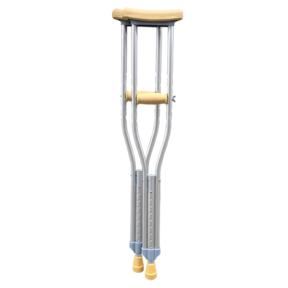 Livingstone Underarm Crutches Aluminium Youth Adjustable 94-114cm 2/Pack - Silver x15