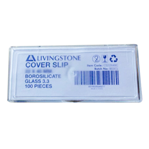 Livingstone Microscope Cover Slip 24 x 60mm No. 1 Borosilicate 3.3 Glass 100 Pieces/Pack - White x20