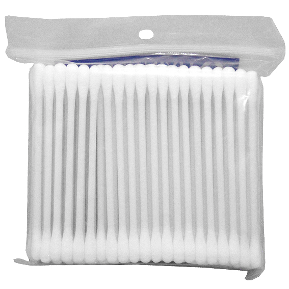 Livingstone Cotton Tip Applicator Double Tipped Plastic Stem 7.5cm 100/Pack - White x520