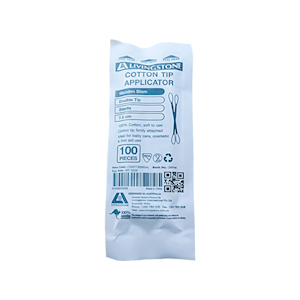 Livingstone Cotton Tip Applicator Double Tipped Wooden Stem 7.5cm 5 Pieces/Pack 300 Packs/Box - White x10