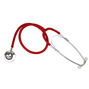 Livingstone Dual Head Stethoscope Latex Free Cardiac Diagnostic - Red x40