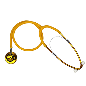 Livingstone Dual Head Stethoscope Latex Free - Yellow x40