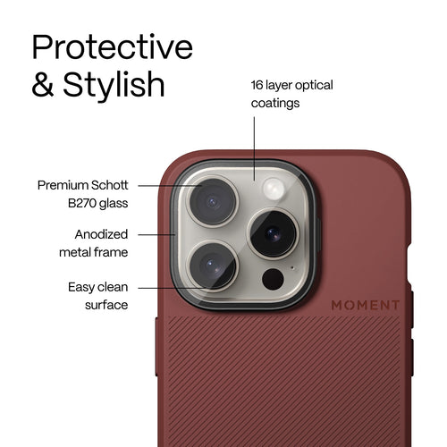 Moment CineClear Snap Protection Filter for iPhone 15 Pro/Pro Max - Black