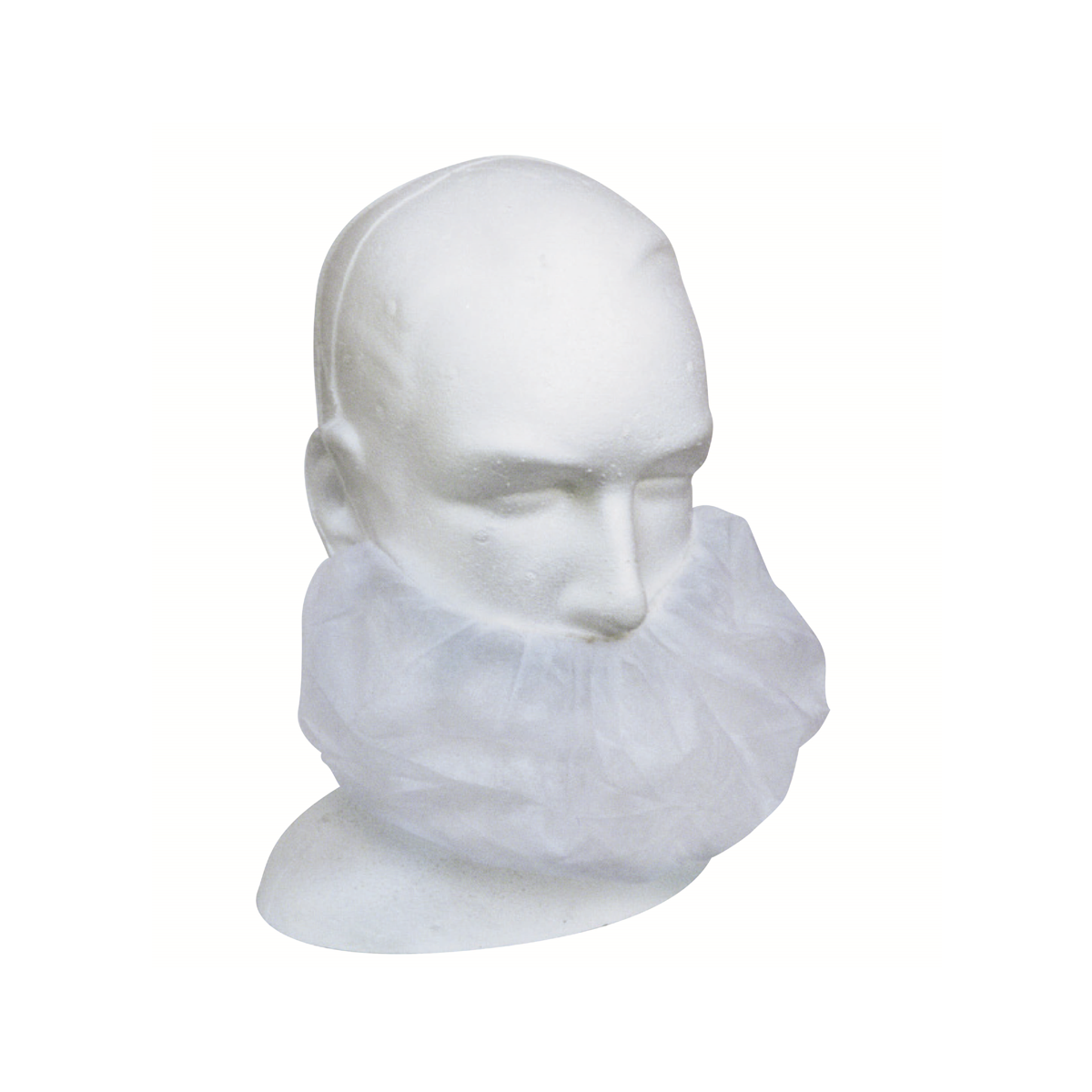 Livingstone Disposable Beard Cover Double Elastic Ear Loop Latex Free HACCP 100/Box - White x20