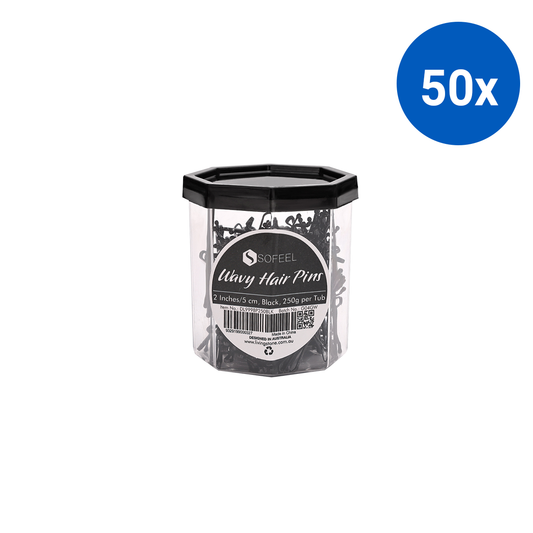 Sofeel Bobby Pins 2 Inches 250g/Tub - Black x50