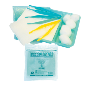 Livingstone Basic Wound Dressing Pack Sterile Latex Free 162 Packs/Carton - White x5